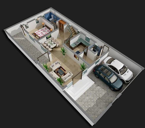 Plot Area - 1800 Sq.Ft.